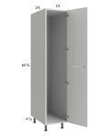 Harbor White 15x71-1/4 Open Utility Cabinet with 1 Door