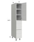 Euro White Grain 12x71-1/4 Utility Cabinet with 1 Door and 2 Drawers