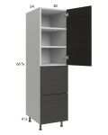 Euro Cafe 18x71-1/4 Utility Cabinet with 1 Door and 2 Drawers