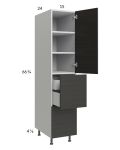 Euro Cafe 15x71-1/4 Utility Cabinet with 1 Door