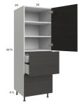 Euro Cafe 24x71-1/4 Utility Cabinet with 1 Door