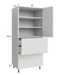 Euro White Grain 30x71-1/4 Utility Cabinet with 2 Doors