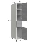 Euro Grey 12x71-1/4 Utility Cabinet with 2 Doors and 1 Drawer