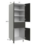 Euro Cafe 24x71-1/4 Utility Cabinet with 2 Doors and 1 Drawer