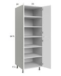 Euro Gloss White 24x71-1/4 Utility Cabinet with 2 Doors