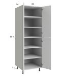 Harbor White 24x71-1/4 Utility Cabinet with 2 Doors