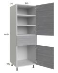 Euro Grey 24x71-1/4 Utility Cabinet with 1 Door and 1 Drawer