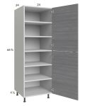 Euro Grey 24x71-1/4 Utility Cabinet with 1 Door