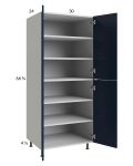 Harbor Navy 30x71-1/4 Utility Cabinet with 2 Doors