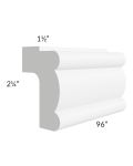 Alpine White Shaker 96" Light Rail Molding