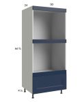 Harbor Navy 30x71-1/4 Double Oven Cabinet with 1 Drawer