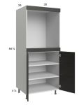 Euro Cafe 30x71-1/4 Single Oven Cabinet with 2 Doors