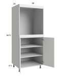 Harbor White 30x71-1/4 Single Oven Cabinet with 2 Doors