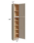 Tuscan Oyster 15x12x84 Pantry Cabinet 