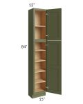 Midtown Hunter Green Shaker 15x12x84 Pantry Cabinet 