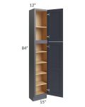 Midtown Indigo Shaker 15x12x84 Pantry Cabinet 