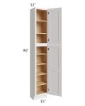 Midtown Cloud Shaker 15x12x90 Pantry Cabinet