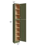Midtown Hunter Green Shaker 15x12x90 Pantry Cabinet