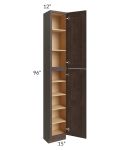 Tuscan Kona Brown 15x12x96 Pantry Cabinet 