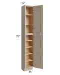Tuscan Oyster 15x12x96 Pantry Cabinet 