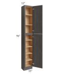 Salem Dark Grey 15x12x96 Pantry Cabinet 
