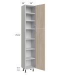 Milan Natural 15x13x84 Pantry Cabinet (13" depth)