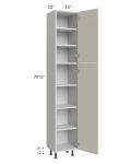 Milan Beige Matte 15x13x84 Pantry Cabinet (13" depth)