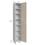 Milan Natural 15x13x90 Pantry Cabinet (13" depth)