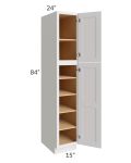 Midtown Cloud Shaker 15x24x84 Pantry Cabinet