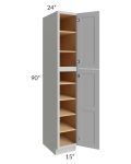Tuscan Painted Grey 15x24x90 Pantry Cabinet