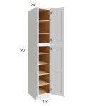 Midtown White Shaker 15x24x90 Pantry Cabinet