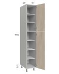 Milan Natural 15x24x90 Pantry Cabinet (24" depth)