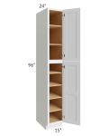 Midtown White Shaker 15x24x96 Pantry Cabinet