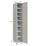 Milan Beige Matte 15x24x96 Pantry Cabinet (24" depth)