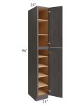 Salem Dark Grey 15x24x96 Pantry Cabinet