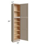 Tuscan Oyster 18x12x84 Pantry Cabinet 