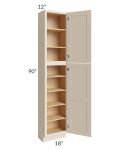 Midtown Java Shaker 18x12x90 Pantry Cabinet 