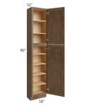 Midtown Mocha Shaker 18x12x90 Pantry Cabinet 