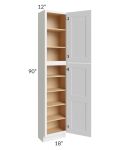 Salem White 18x12x90 Pantry Cabinet 