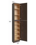 Tuscan Kona Brown 18x12x96 Pantry Cabinet 