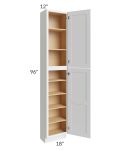 Midtown White Shaker 18x12x96 Pantry Cabinet 