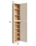 Midtown Cream Shaker 18x12x96 Pantry Cabinet 
