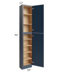 Midtown Blue Shaker 18x12x96 Pantry Cabinet 