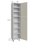 Milan Beige Matte 18x13x84 Pantry Cabinet (13" depth)