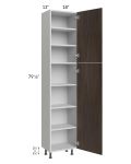 Milan Cafe 18x13x84 Pantry Cabinet (13" depth)