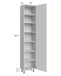 Milan Cream 18x13x90 Pantry Cabinet (13" depth)