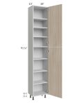 Milan Natural 18x13x96 Pantry Cabinet (13" depth)