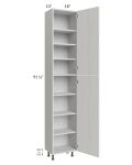 Milan Cream 18x13x96 Pantry Cabinet (13" depth)