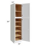 Midtown White Shaker 18x24x84 Pantry Cabinet