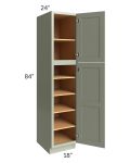 Midtown Pistachio Green Shaker 18x24x84 Pantry Cabinet